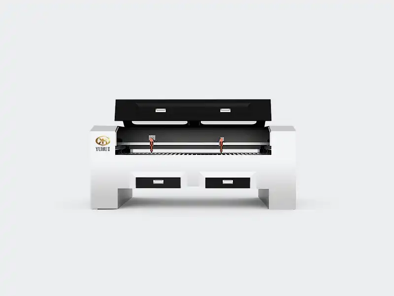Affordable double head laser engraving & cutting machines with warranty